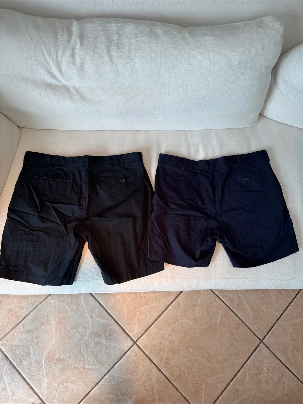 J. Crew Men's Classic Cotton Shorts - Navy & Dark Navy